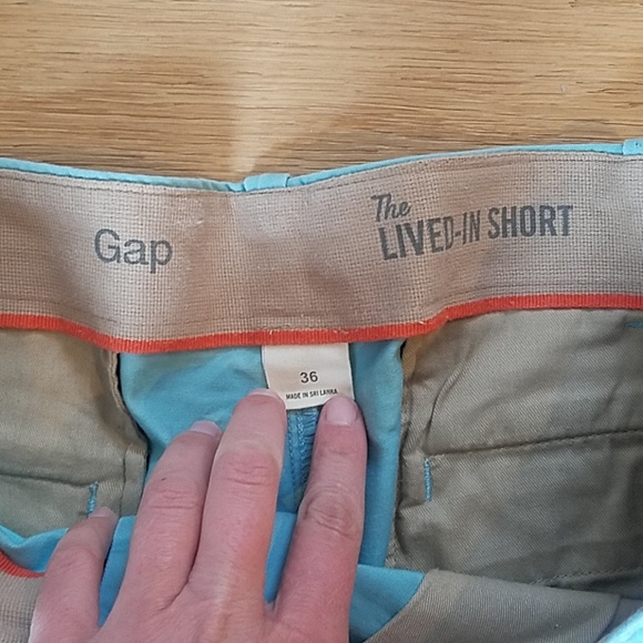 Gap men's size 36 light teal shorts - Picture 2 of 4